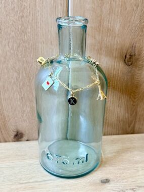 Gold Charm Bracelet 7.25"